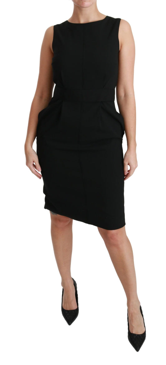 Black Sheath Stretch Formal Dress Dress Dolce & Gabbana