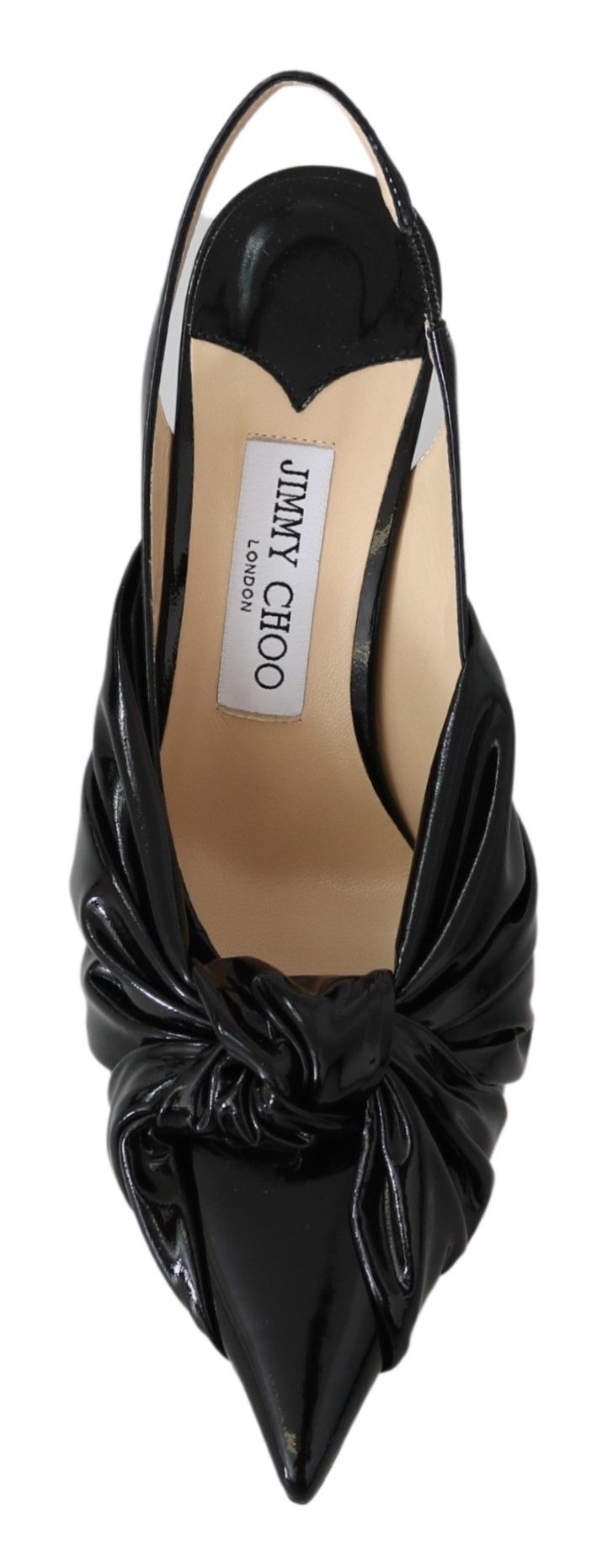 Elegant Black Leather Pointed Toe Pumps Shoes Jimmy Choo