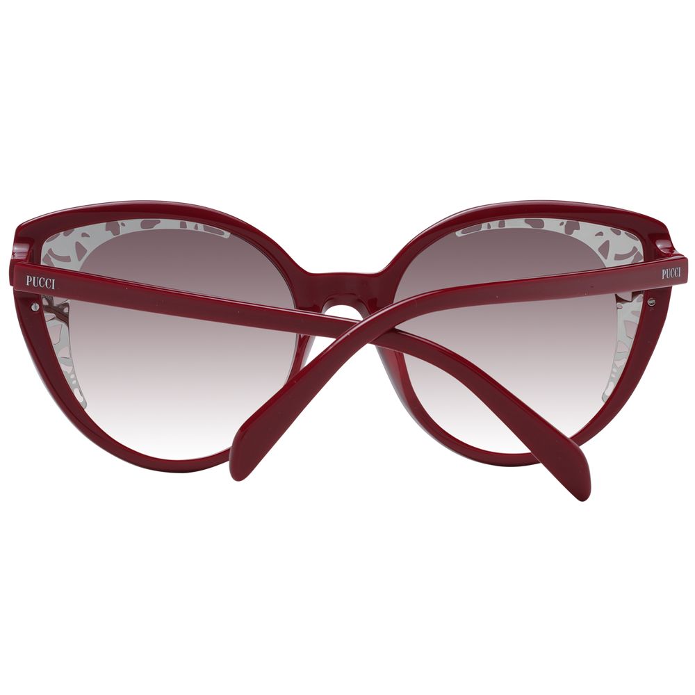 Red Plastic Sunglasses Sunglasses Emilio Pucci
