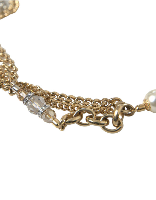 Blue Braided Gold Brass Chain Waist Belt Belt Dolce & Gabbana