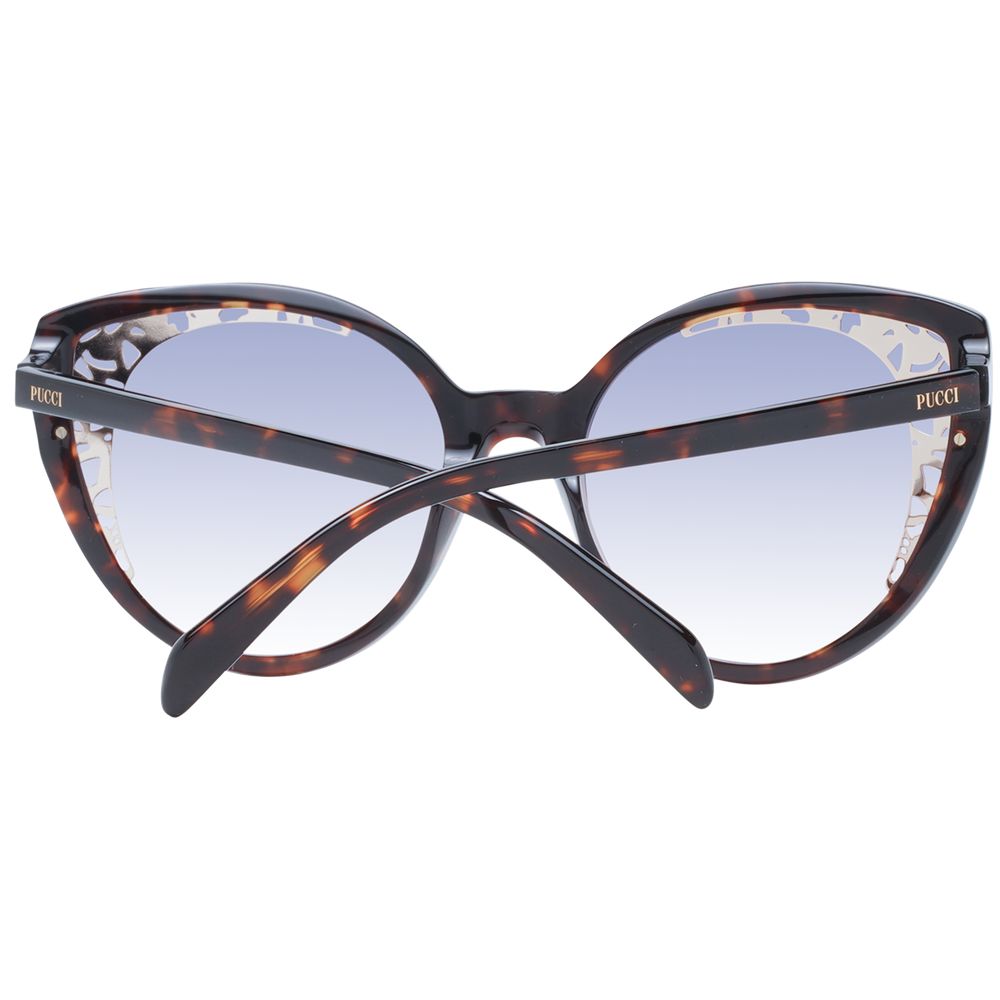 Brown Plastic Sunglasses Sunglasses Emilio Pucci