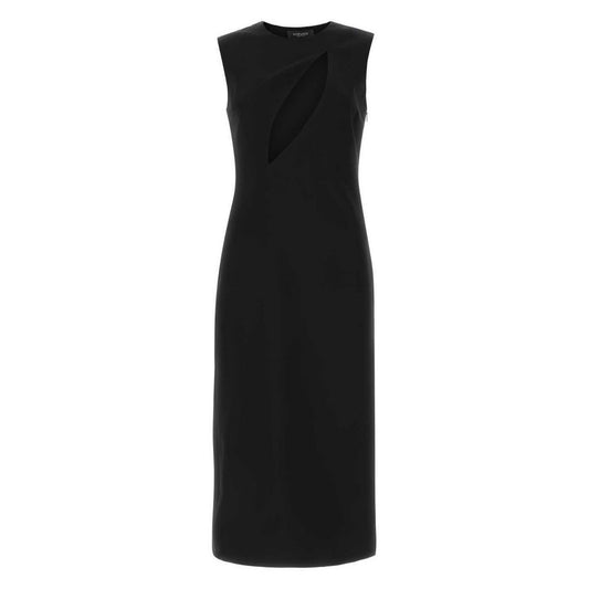 Black Viscose Women Dress Dress Versace