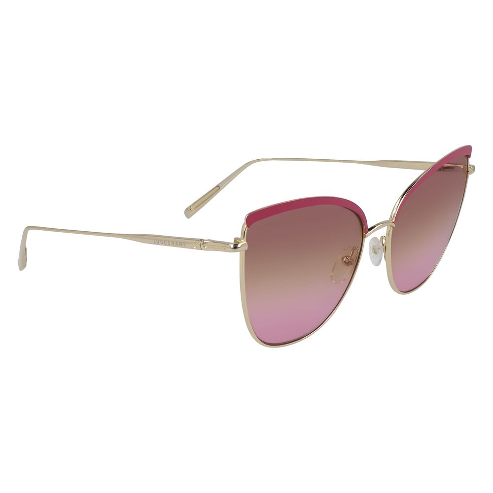 Gold Metal Sunglasses Sunglasses Longchamp
