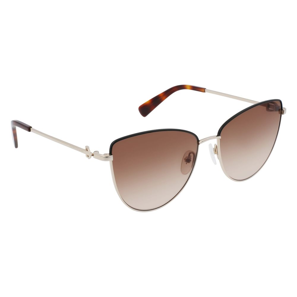 Gold Metal Sunglasses Sunglasses Longchamp