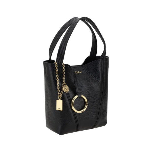 Black Calf Leather Bos Taurus Shoulder Bag Bags Chloé