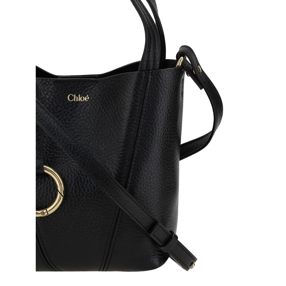 Black Calf Leather Bos Taurus Shoulder Bag Bags Chloé