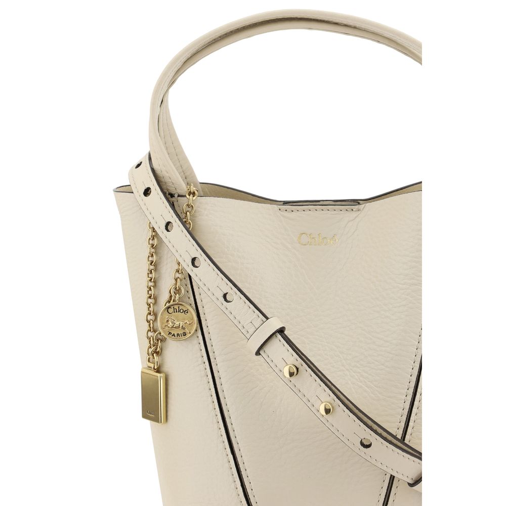Beige Calf Leather Bos Taurus Shoulder Bag Bags Chloé