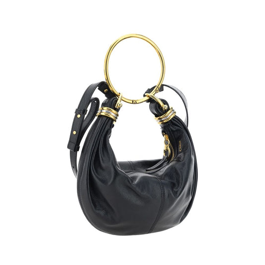 Black Calf Leather Bos Taurus Handbag Bags Chloé