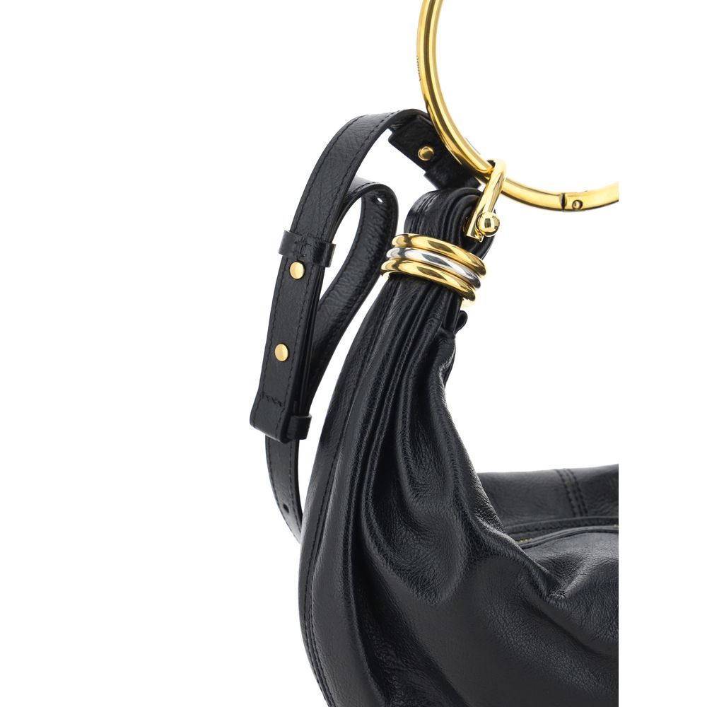 Black Calf Leather Bos Taurus Handbag Bags Chloé