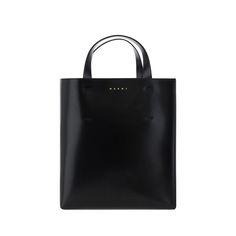 Black Calf Leather Bos Taurus Handbag Bags Marni