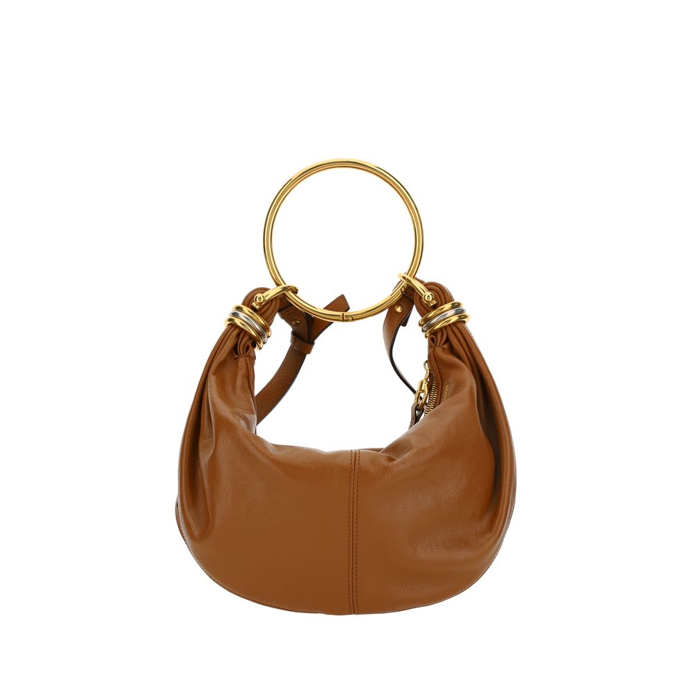 Brown Calf Leather Bos Taurus Handbag Bags Chloé