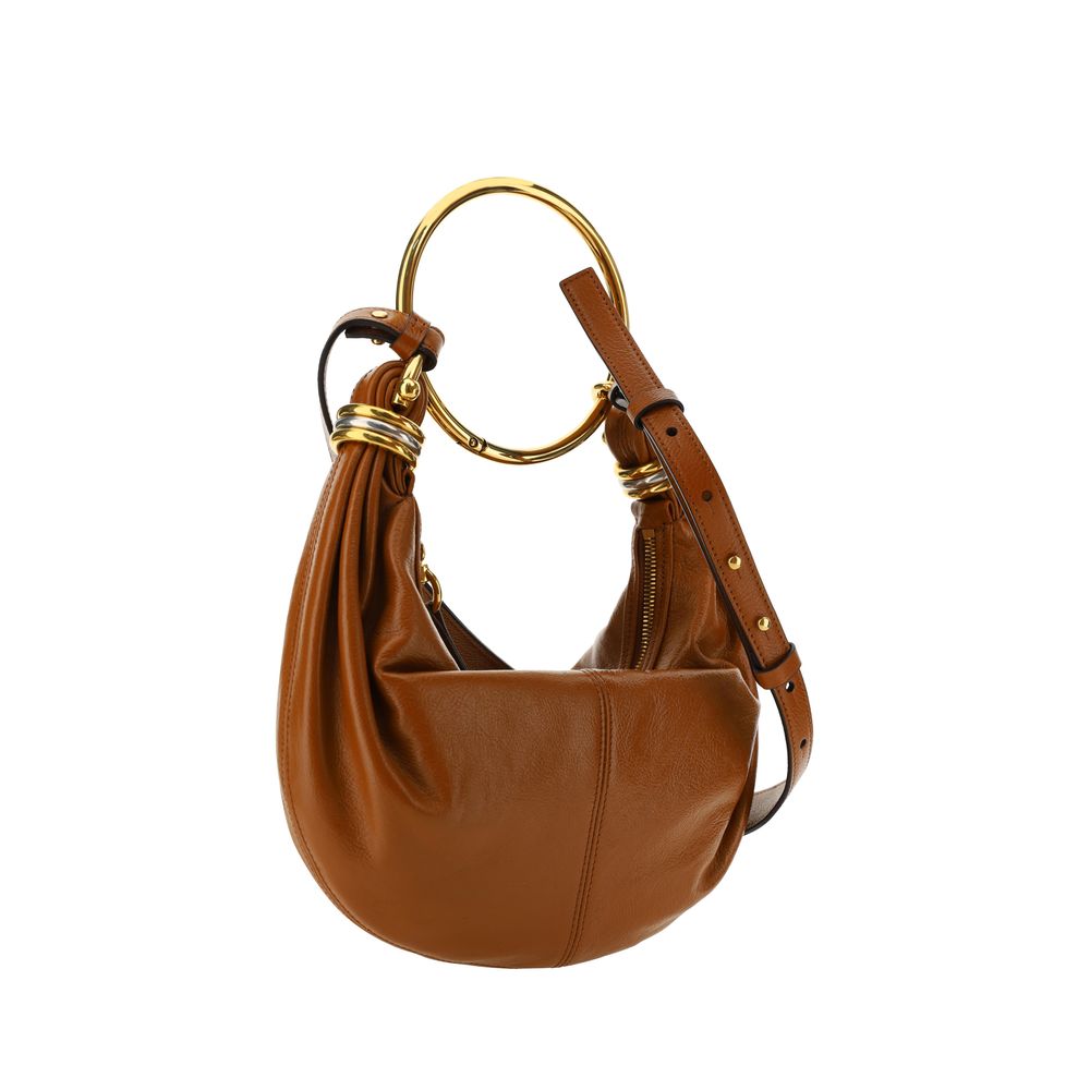 Brown Calf Leather Bos Taurus Handbag Bags Chloé