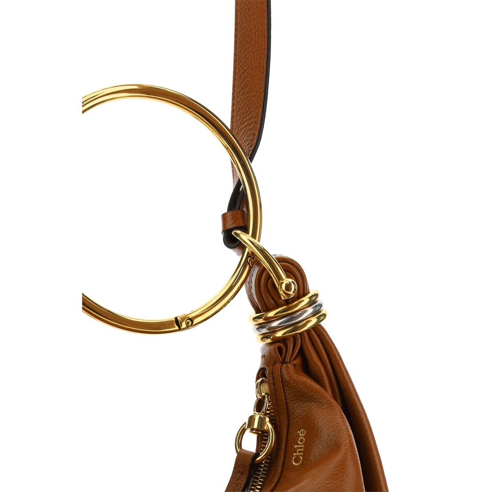 Brown Calf Leather Bos Taurus Handbag Bags Chloé