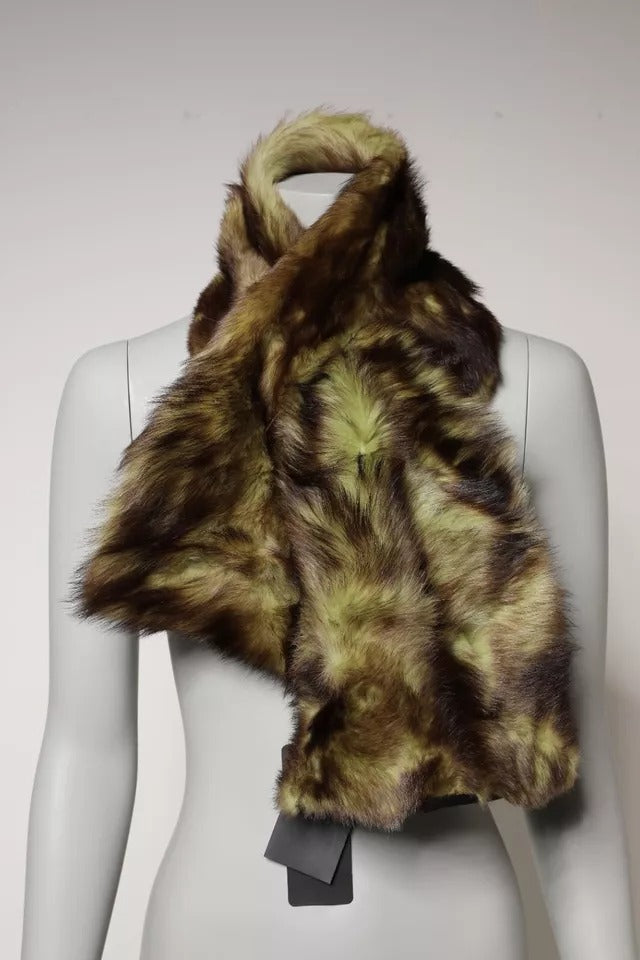 Multicolor Fur Shawl Neck Wrap Cover Collar Scarf Scarve Dolce & Gabbana