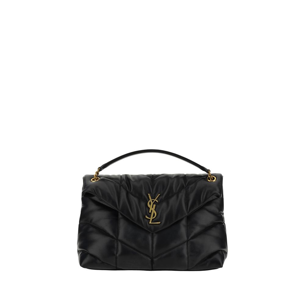 Black Lamb Leather Shoulder Bag Bags Saint Laurent