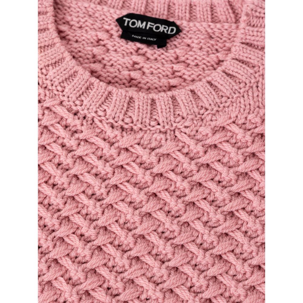 Pink Wool Sweatshirt Knitwear Tom Ford
