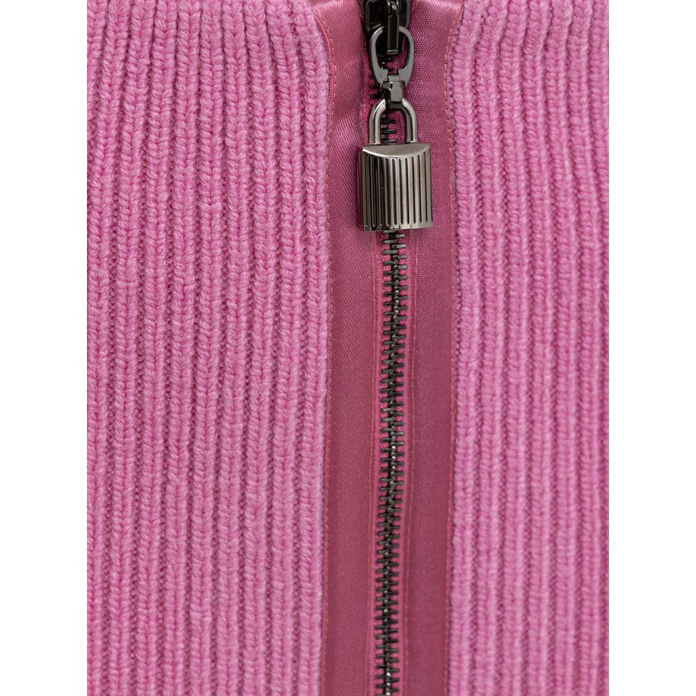 Pink Wool Midi Skirt Skirts Tom Ford