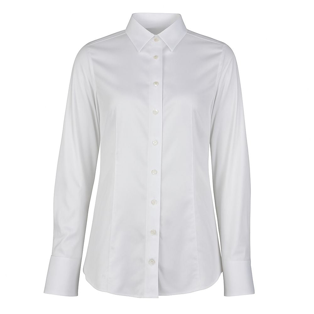White Cotton Women's Shirt Made in Italy