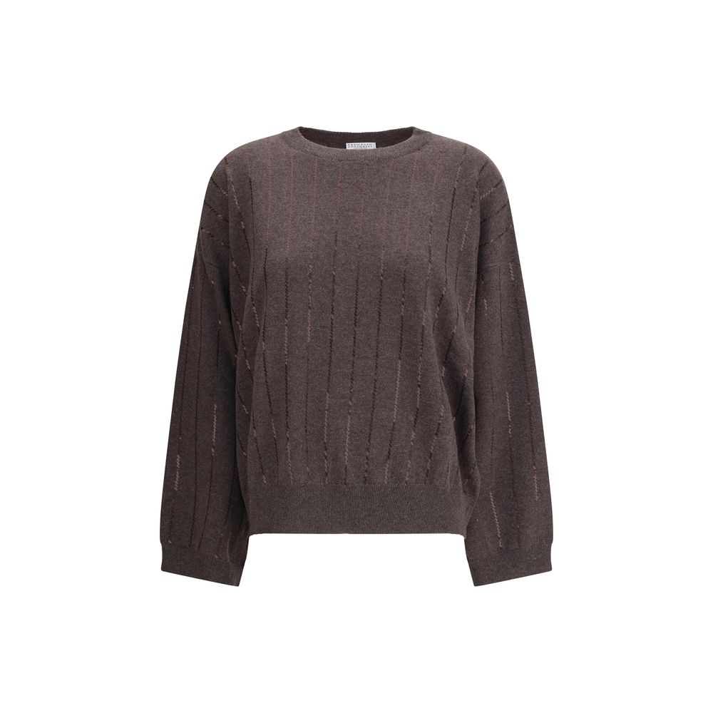 Brown Cashmere Cashmere Sweater Knitwear Brunello Cucinelli