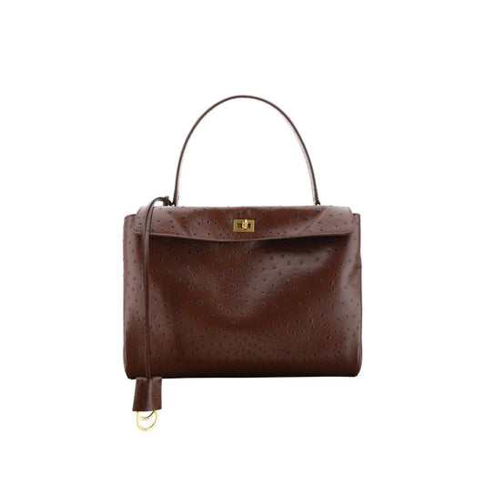 Brown Calf Leather Bos Taurus Shoulder Bag Bags Balenciaga