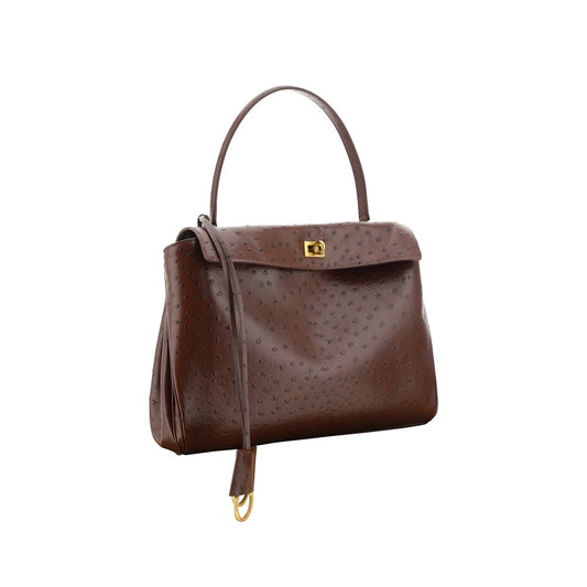 Brown Calf Leather Bos Taurus Shoulder Bag Bags Balenciaga