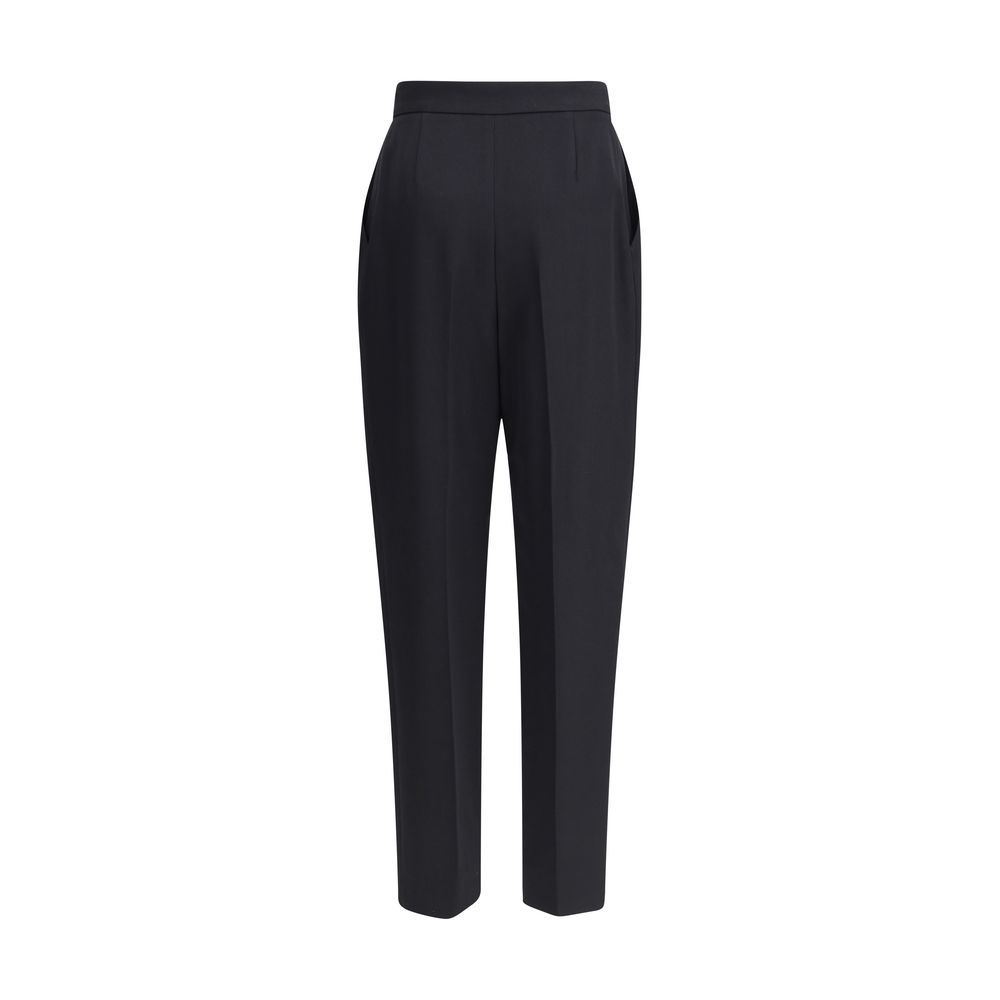 Black Wool Dress Pants Balmain