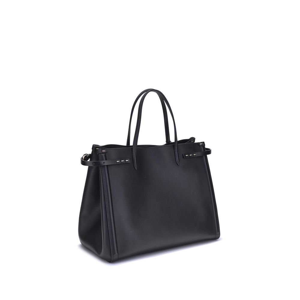 Black Calf Leather Bos Taurus Shoulder Bag Bags Valentino Garavani