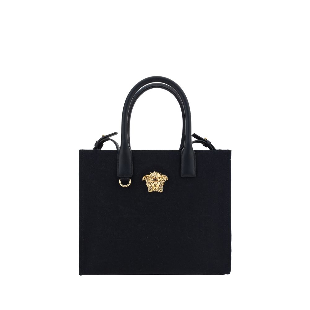 Black Cotton Shoulder Bag Bags Versace