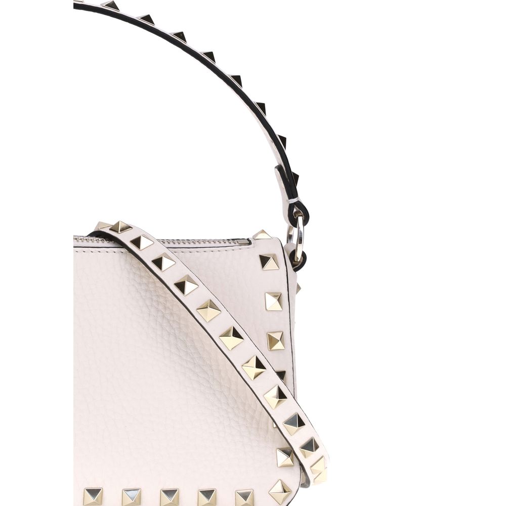 White Calf Leather Bos Taurus Shoulder Bag Bags Valentino Garavani