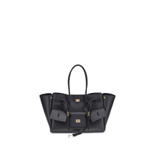 Black Calf Leather Bos Taurus Shoulder Bag Bags Balenciaga