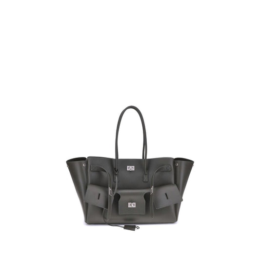 Black Calf Leather Bos Taurus Shoulder Bag Bags Balenciaga