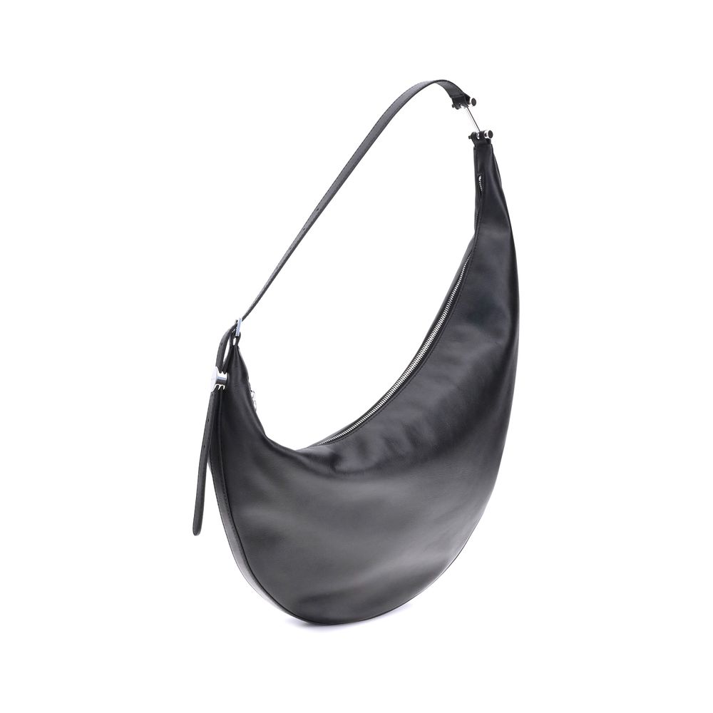 Black Calf Leather Bos Taurus Shoulder Bag Bags Marni