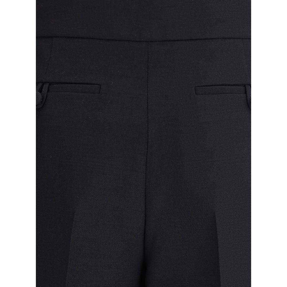 Black Wool Dress Pants Valentino