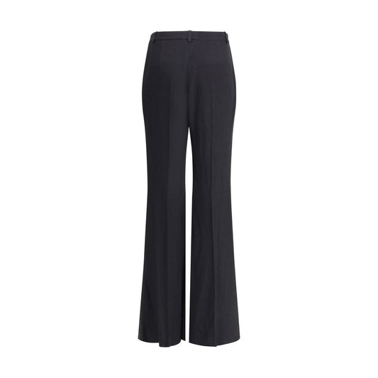 Black Viscose Flared Pants Balenciaga