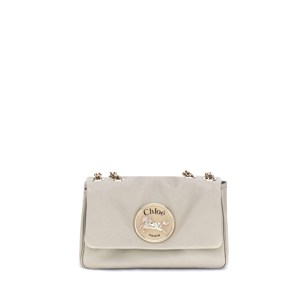 Beige Calf Leather Bos Taurus Shoulder Bag Bags Chloé