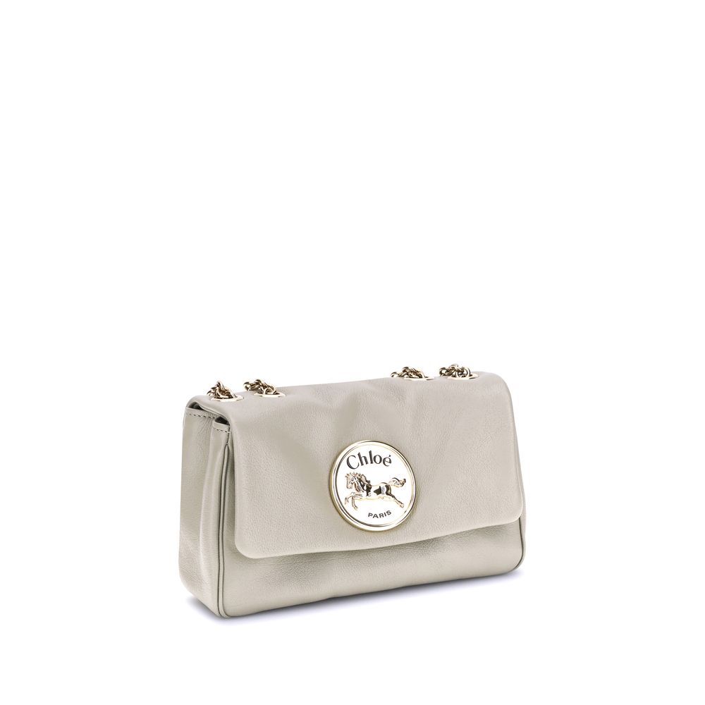 Beige Calf Leather Bos Taurus Shoulder Bag Bags Chloé