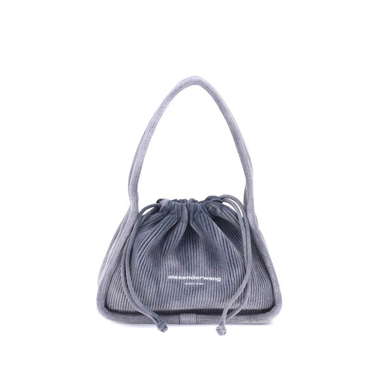 Light Blue Cotton Shoulder Bag Bags Alexander Wang
