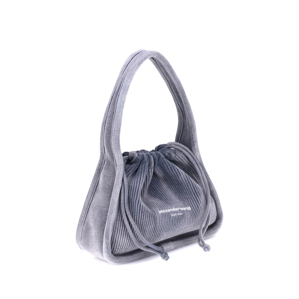 Light Blue Cotton Shoulder Bag Bags Alexander Wang