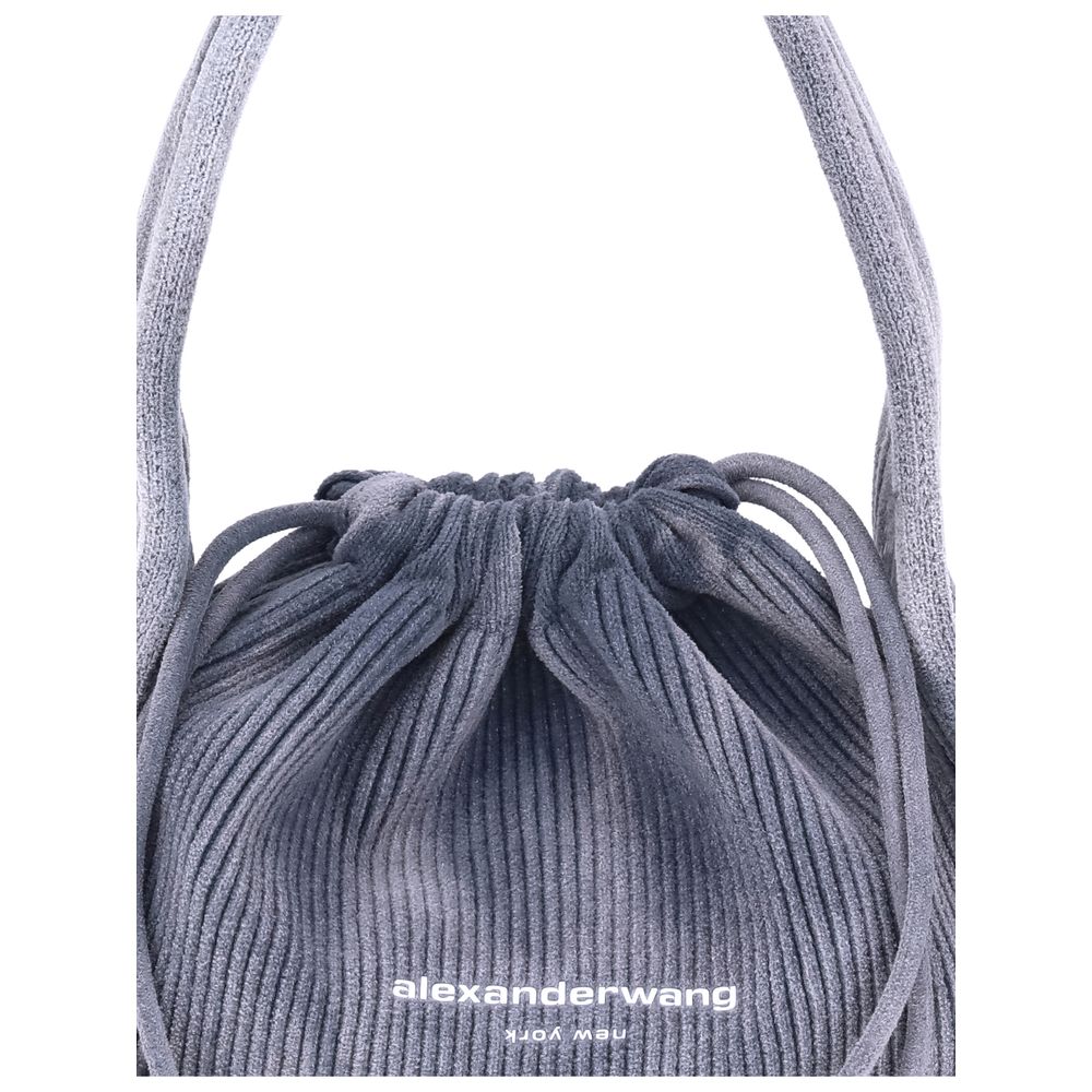 Light Blue Cotton Shoulder Bag Bags Alexander Wang