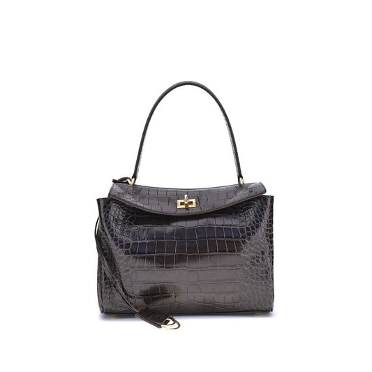 Black Calf Leather Bos Taurus Shoulder Bag Bags Balenciaga