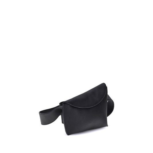 Black Calf Leather Bos Taurus Shoulder Bag Bags Alexander McQueen