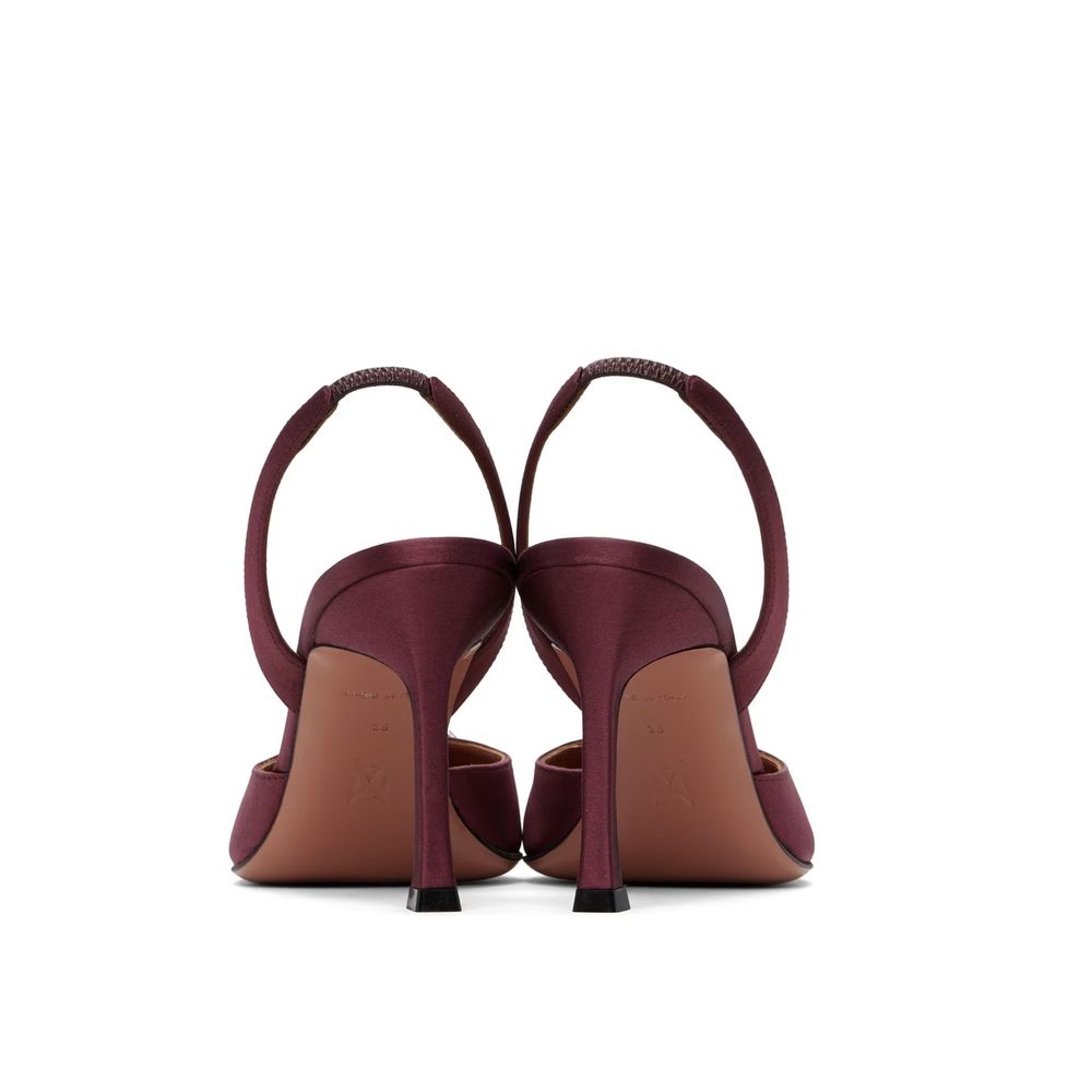 Camelia Sling 90 Satin Pumps Shoes Amina Muaddi