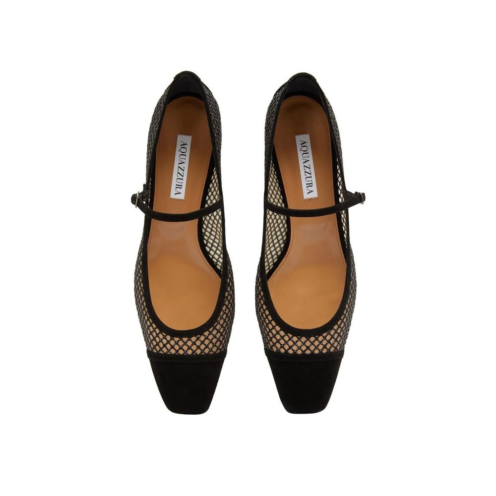 Black Calfskin Pumps Shoes Aquazzura