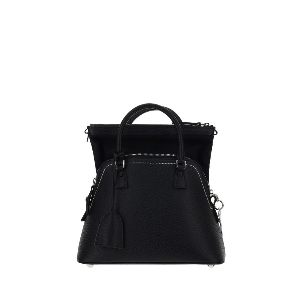 Black Calf Leather Bos Taurus Handbag Bags Margiela