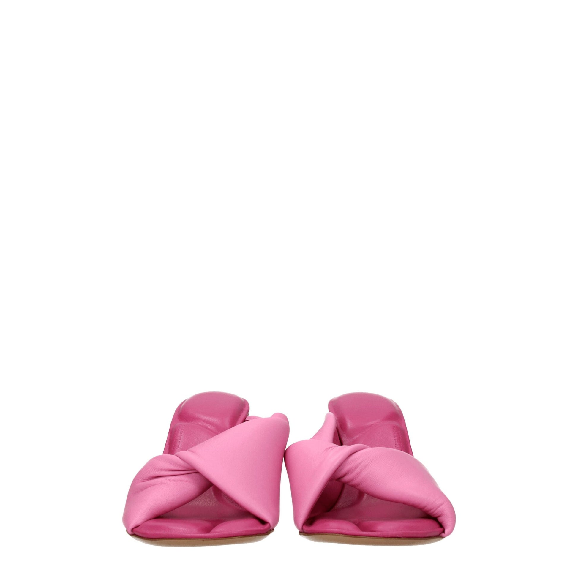 Pink Leather Stiletto Heel Sandals Shoes Jacquemus