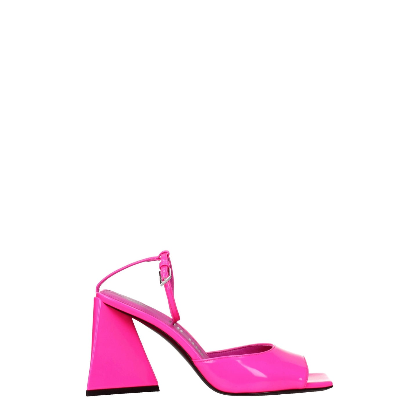 Pink Leather Stiletto Heel Sandals Shoes The Attico