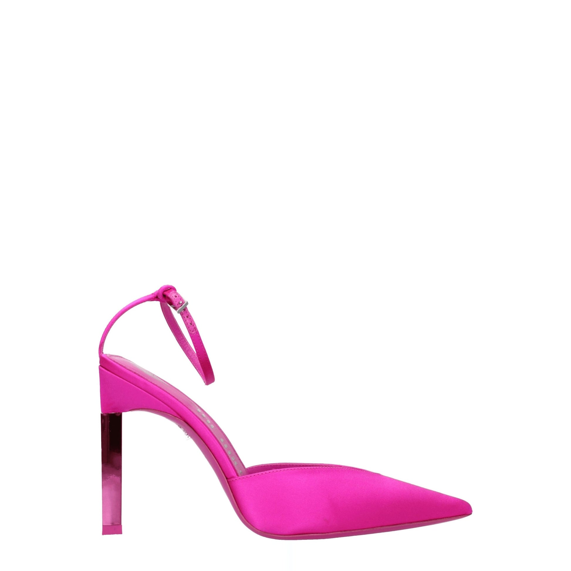 Pink Satin Stiletto Heel Sandals Shoes The Attico