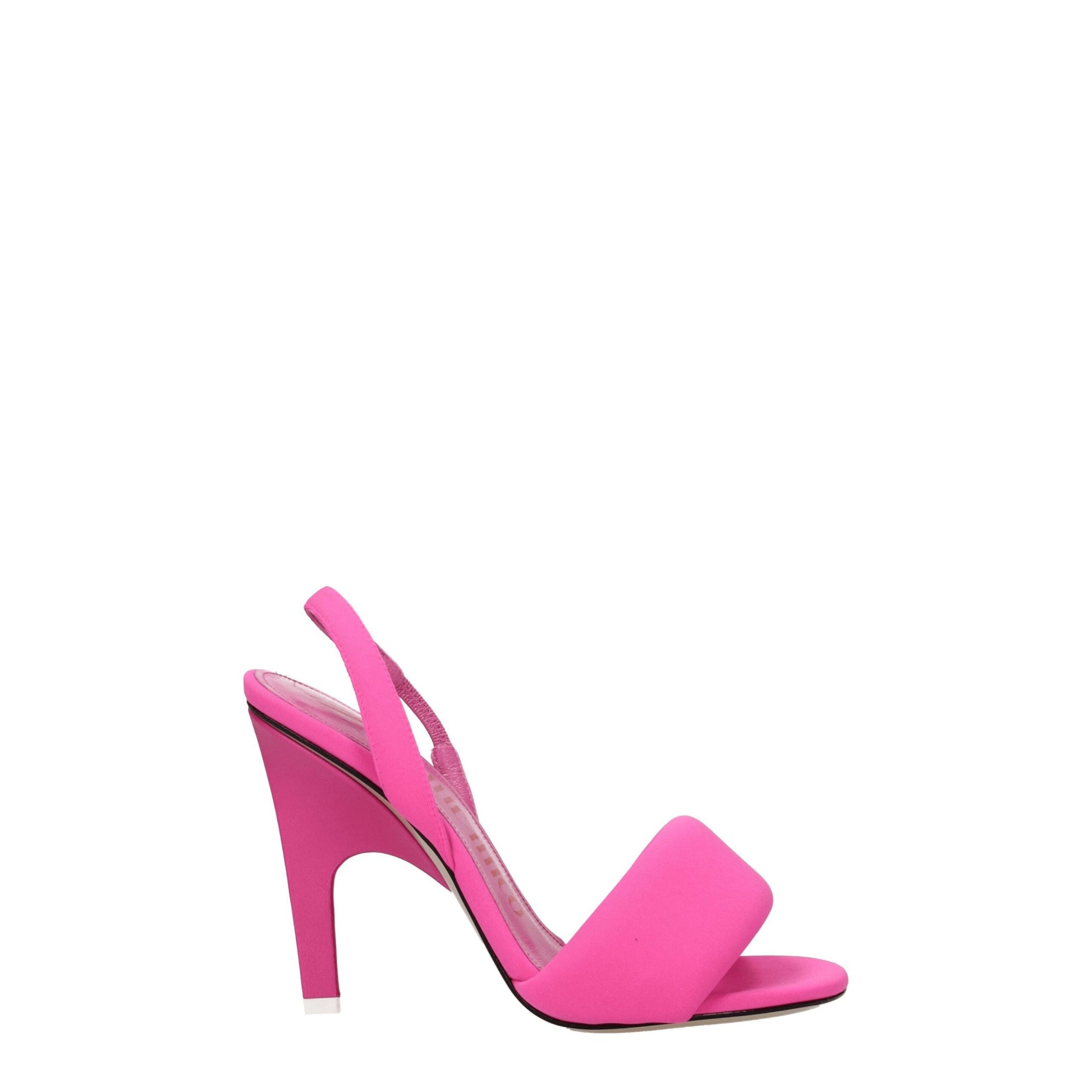Pink Fabric Stiletto Heel Sandals Shoes The Attico
