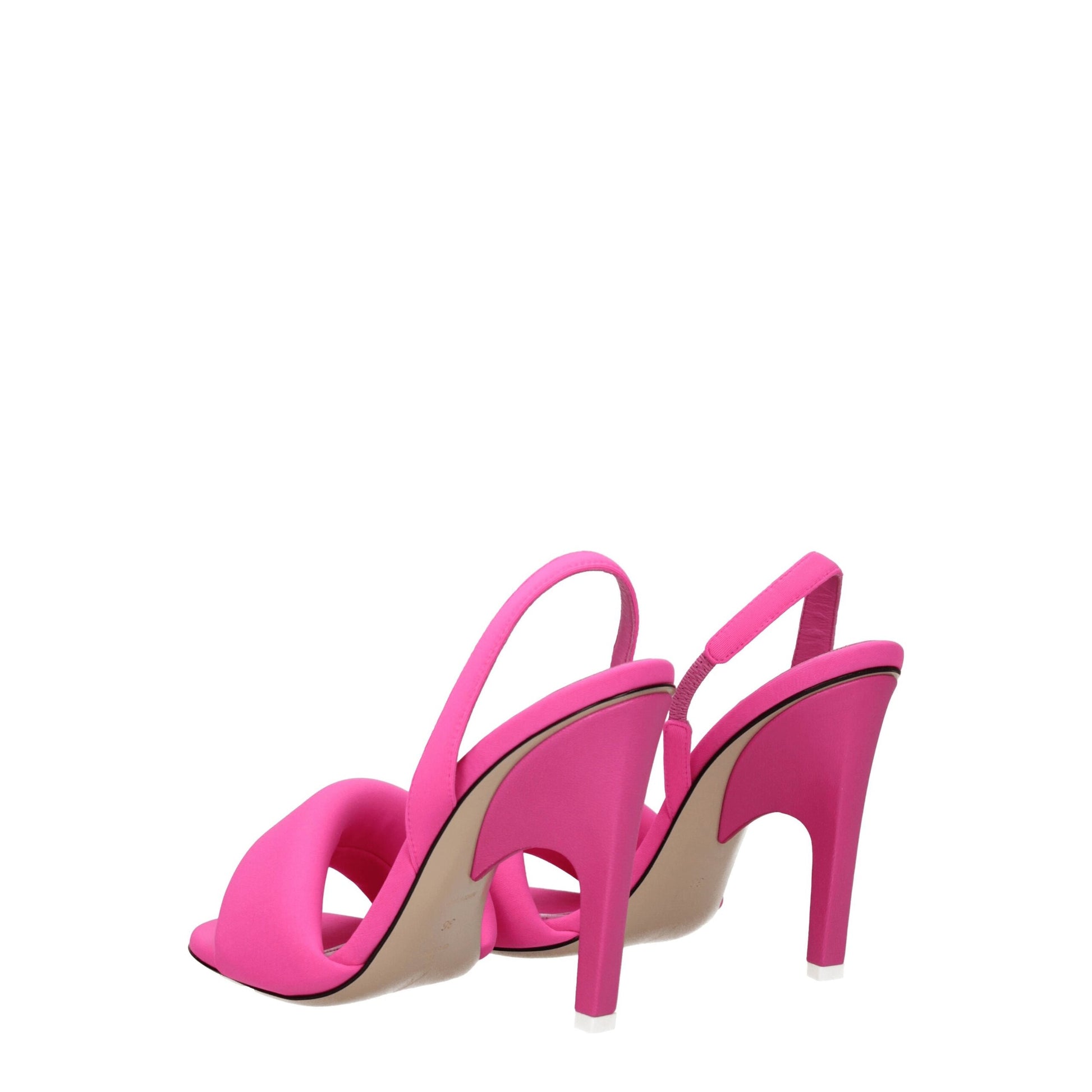 Pink Fabric Stiletto Heel Sandals Shoes The Attico