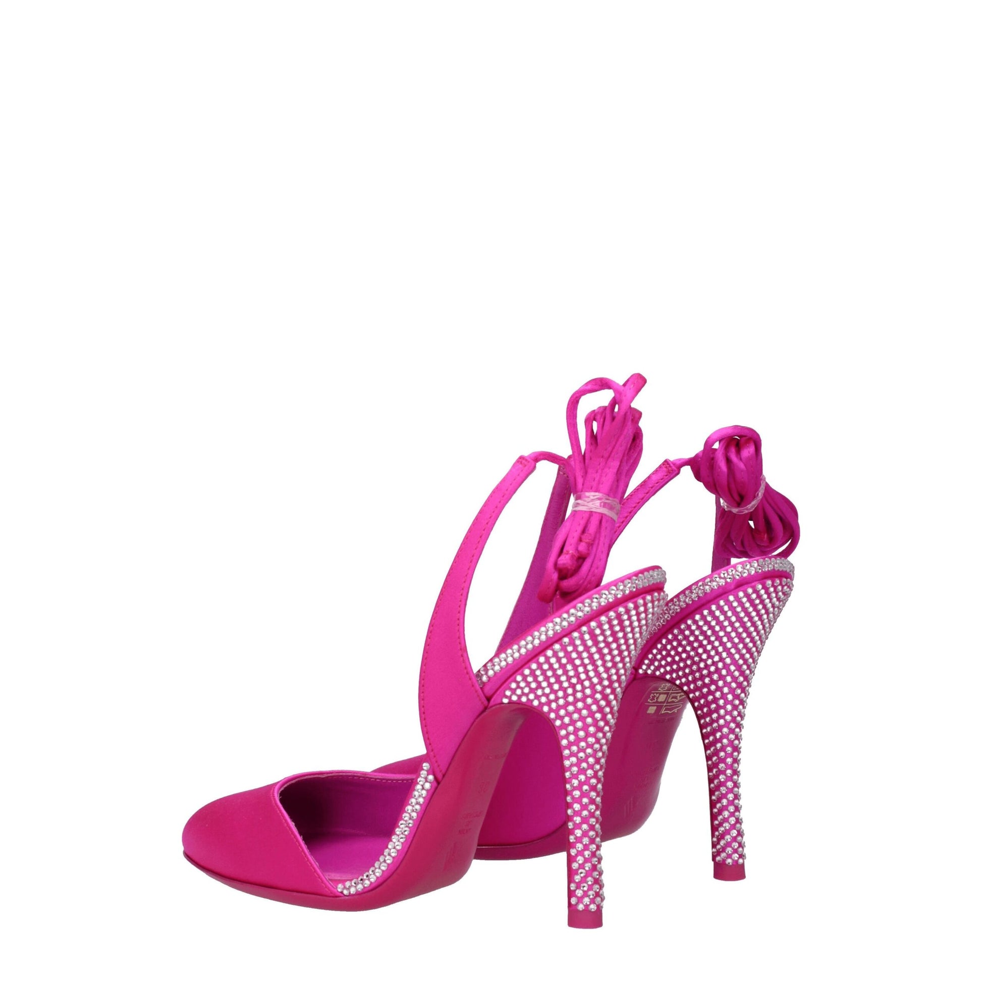 Pink Satin Stiletto Heel Sandals Shoes The Attico